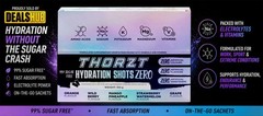 THORZT SSSFZERO – 50 x 3gm Sachets Sugar Free Solo Shots 5 Flavours Mixed Pack