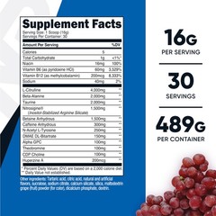 Nutricost Pre-X, Extreme Pre-Workout Powder Complex, 1.03 Pound (Pack of 1)