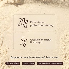 Happy Aging Protein Powder for Women, 20g Organic Pea & Pumpkin Seed Protein, 5g
