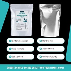 Pure Creatine Monohydrate 2.2lbs – Powder Micronized 200 Servings 5g Per Serving
