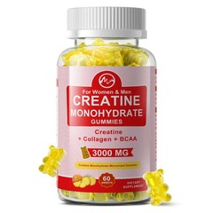 Creatine Monohydrate Gummies Increase Strength Muscle Gain Enhance Performance