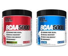 EVL Evlution Nutrition BCAA 5000 30 Servings Build Muscle – ALL Flavors & Sizes