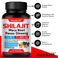 SHILAJIT Maca Root Panax Ginseng extract Muscle Health Energy&Performancesupport
