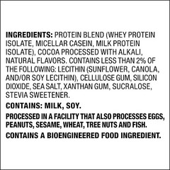 Low Carb Chocolate Milkshake Protein Powder – 1.6lb, 24 Servings, Gluten Free