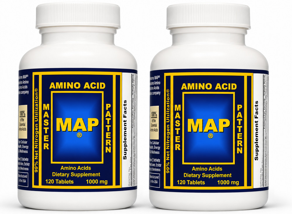 MAP Master Amino Acid Pattern 2 pk-240ct Tablets Energy Recovery Muscle Growth