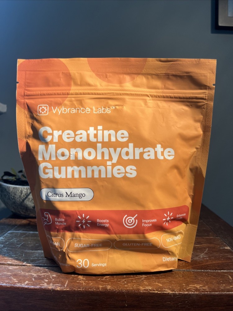Vybrance Labs Creatine Monohydrate Gummies Citrus Mango Sugar-Free 120ct