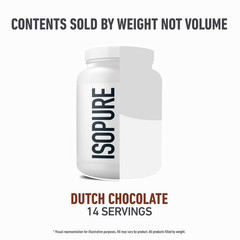 Isopure Low Carb 100% Whey Protein Isolate Chocolate Protein Powder, 25g, 1 lb
