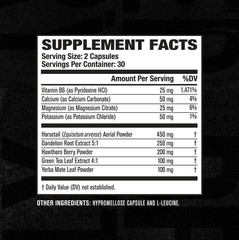 Jacked Factory Dry-Xt Diuretic – Root Extract Potassium 7 More