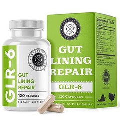GLR-6 – Gut Lining Repair Supplement for Gut Health – Leaky Gut Repair with L…