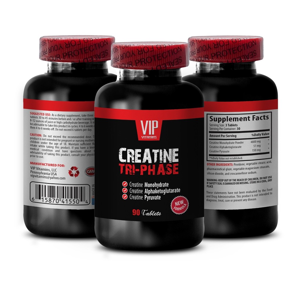 muscle mass supplement – Creatine Tri-Phase – exercise and performance pills 1B