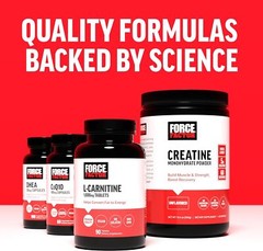FORCE FACTOR Creatine Monohydrate, Creatine Powder for Muscle Gain, More Strengt