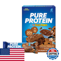 Pure Protein Cocoa Pebbles Protein Bars 20G Protein 4G Sugar 180 Calories 4