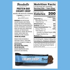 Barebells Protein Bars Creamy Crisp – 12 Count, 1.9oz Bars – Protein Snacks w…
