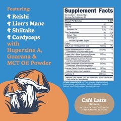 Nutricost Nutrizen AM Focus Adaptogenic Mushroom Drink (Cafe Latte Flavored)
