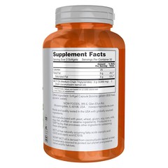 3 x NOW MCT Oil 1000 mg 150 Softgels Weight Management Thermogenic