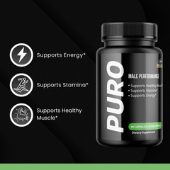 PURO- Bodybuilding & Weight Support- 3 Bottles- 270 Capsules