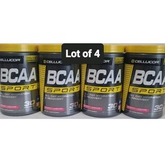 Lot of 4 Cellucor BCAA Sport Hydration & Recovery Cherry Limeade Best By 6/2026
