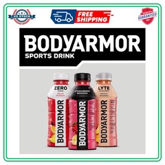 BODYARMOR Sports Drink Strawberry Banana 16 Fl Oz Bottles 12 Pack Hydration