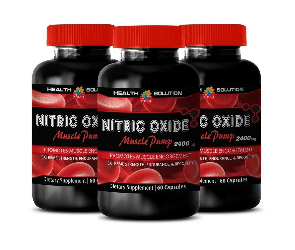Muscle Building – For Sport – Nitric Oxide 2400 Power L-Arginine Blend 3 Bot