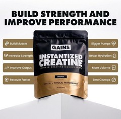 Gains in Bulk Instantized Creatine Powder Monohydrate Unflavored, 30 Servings
