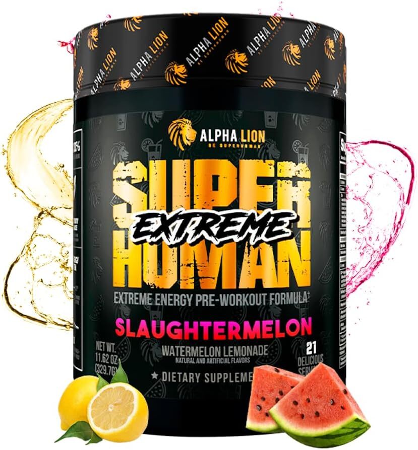 Alpha Lion Superhuman Extreme Energy Hardcore Preworkout 21 Full Servings New