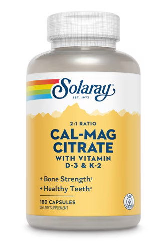 Cal-Mag Citrate with Vitamin D-3 & K-2 — 180 Capsules