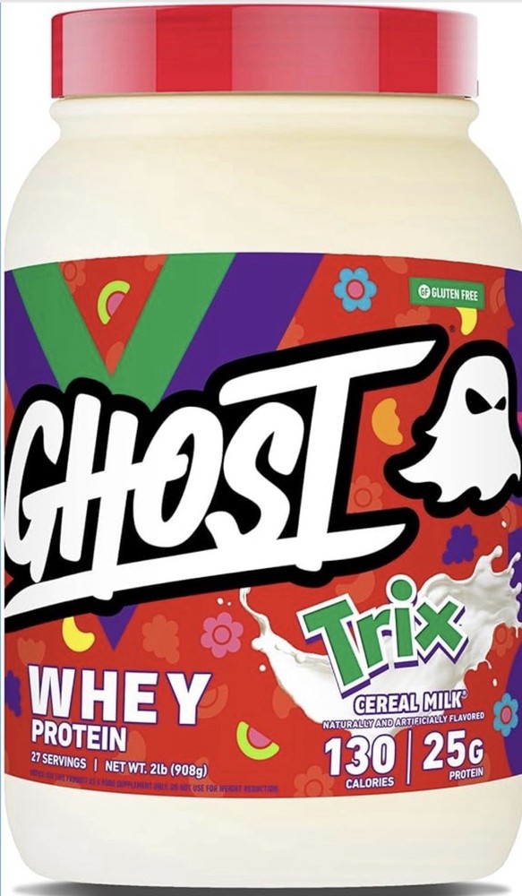 NEW! Ghost Whey Protein Trix Cereal Milk 2lb Gluten-Free High Protein Keto