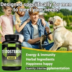 Test Booster Max 1200 Mg Made In USA Trust Pilot Approved 60 Capsules