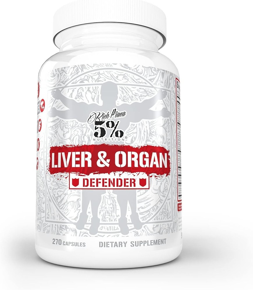 RICH PIANA 5% NUTRITION LIVER AND ORGAN DEFENDER Cycle Support NAC 270 Capsules