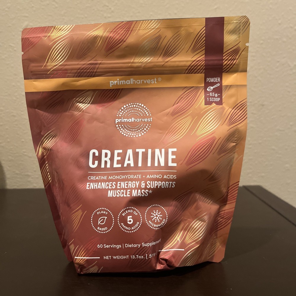 Primal Harvest Creatine Powder Supplement for Men and Women’s Fitness exp. 03/27