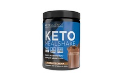 Keto Science Keto Shake Powder – Chocolate Meal Replacement with MCT Oil, Col…