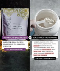 Truvani Organic Unflavored Plant Protein Powder, 9.88 Ounce