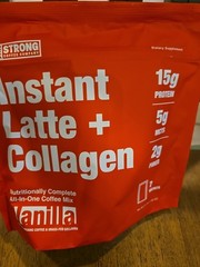 Strong Coffee Co. Vanilla Instant Latte | Organic Coffee with Collan