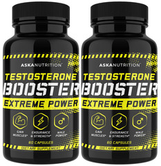 Testosterone Booster for Men – Male Enhancing 60 Count (Pack of 2), Brown