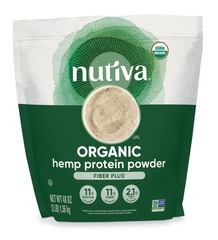 Nutiva Usda Organic Cold-Pressed Hemp Seed Plant Protein Power 3 Pound Fiber