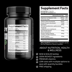 Grow Body- Bodybuilding & Men’s Health Support- 90 Capsules