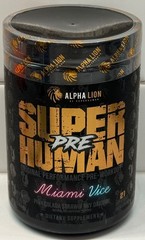 Alpha Lion Super Human PRE Original Pre-Workout 21 Servings Miami Vice Flavor