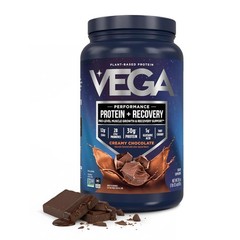 Vega Protein Recovery Chocolate 30G Vegan Protein Dairy Gluten Probiotics Nsf