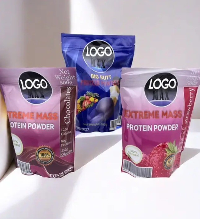 Natura Max Protein Powder (2-Pack: Extreme Mass & Big Butt) plus a free mug cup