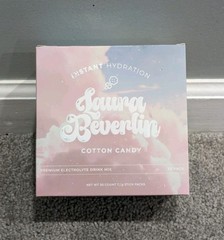 Instant Hydration Electrolyte Laura Beverlin 30 Packets Cotton Candy NEW 07/2027