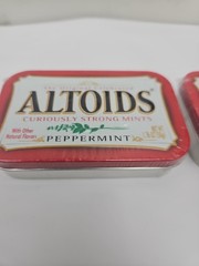 2 Altoids PEPPERMINT Flavored Mints 1.76 oz Tin – Refreshing, Curiously Strong