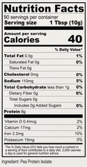 Unflavored Pea Protein 32 Ounces – Ideal for Smoothies & Baking