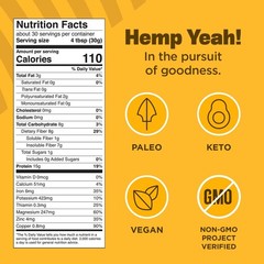 Manitoba Harvest Hemp Yeah Balanced Protein And Fiber Powder Unsweetened Keto