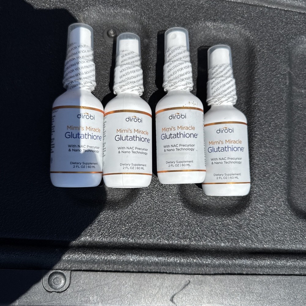 LOT OF 4! Mimis Miracle Glutathione Spray Sublingual Antioxidant 2oz Ea Exp 2027