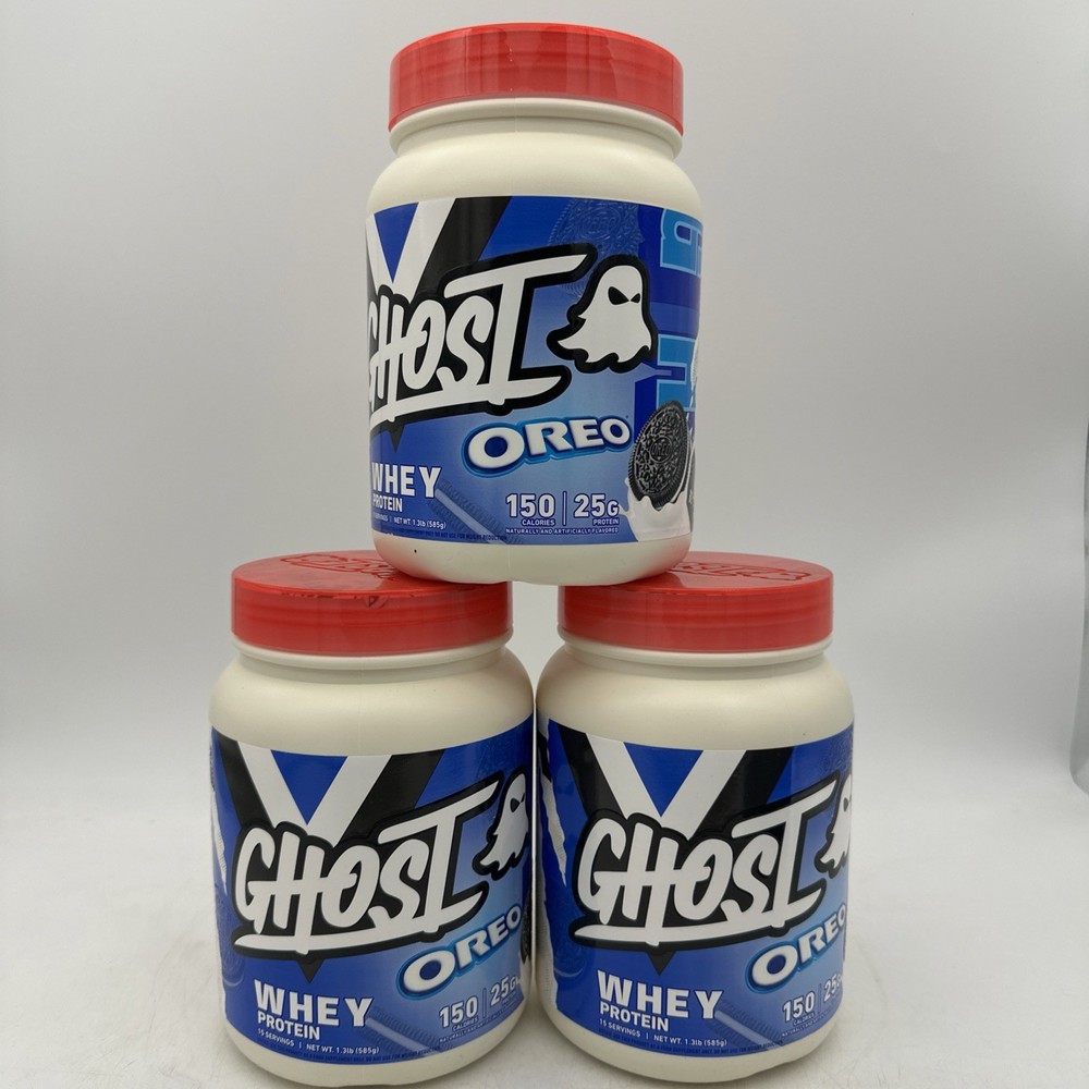 3 – GHOST Whey Protein – OREO (1.3 Lbs. / 15 Servings) 12/2027