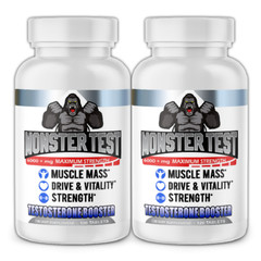 Monster Test 120ct Tablets, Testosteron Booster for Men Testosterona Pills 240CT