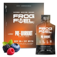 Frog Fuel Ultra Energy Gel – Pre Workout Shot with 1.2 Fl Oz (Pack of 24)