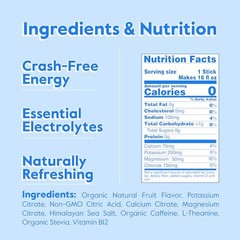 Energy Booster – Organic Caffeine, B12 & 30 Servings (Pack of 1) Orange