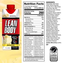 Labrada Lean Body Ready-to-Drink Banana Protein 17 Fl Oz (Pack of 12)