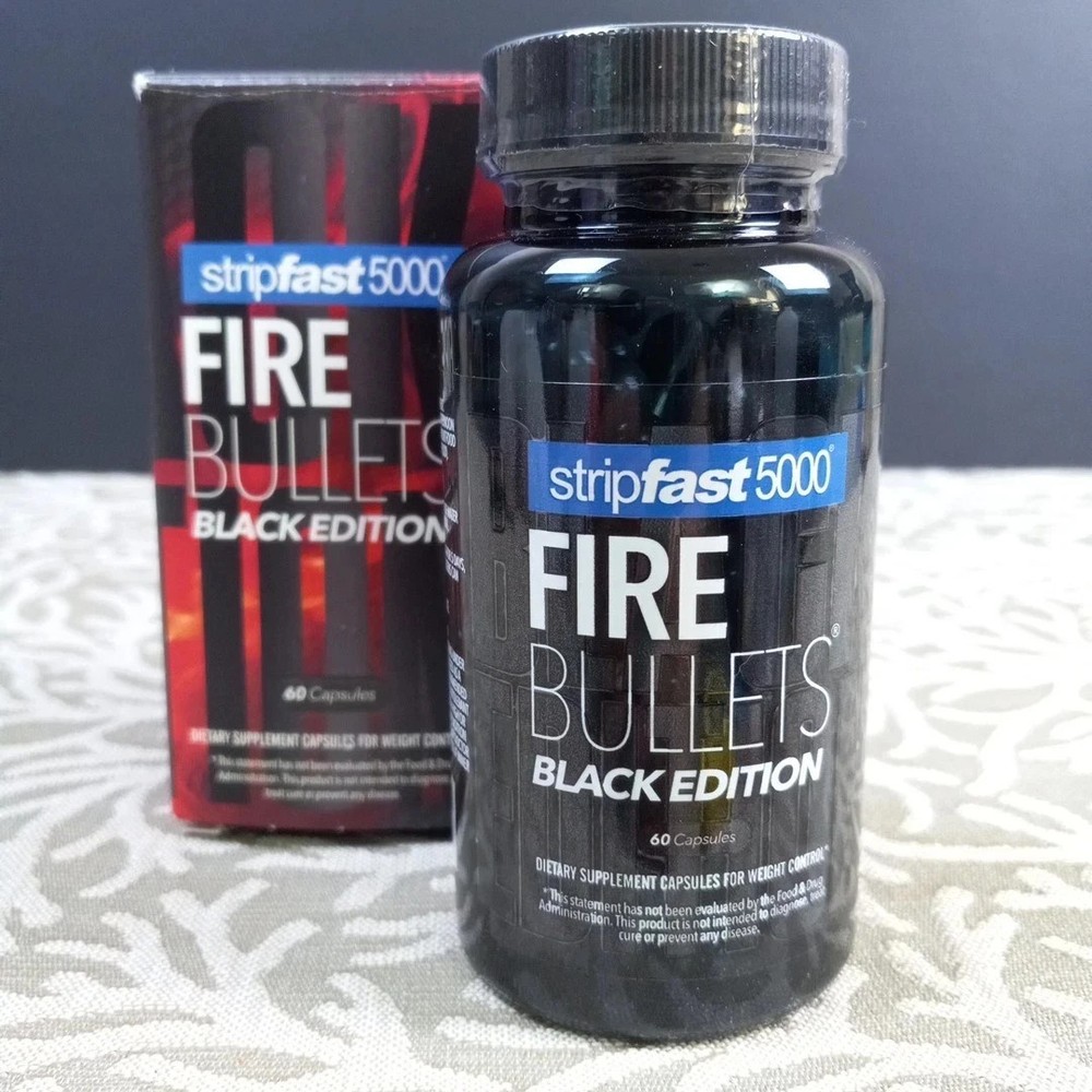 Fire Bullets BLACK EDITION 60 Caps Stripfast5000 Fast shipping – NEW